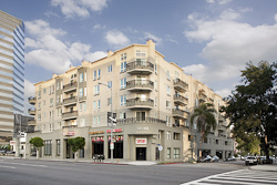 High-end real estate photography multi condo front exterior in West Los Angeles, CA. by Tom Hunter Photography